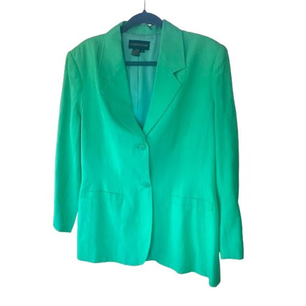 NWOT Classiques Entier Women's XL Lined Linen & Silk Blazer